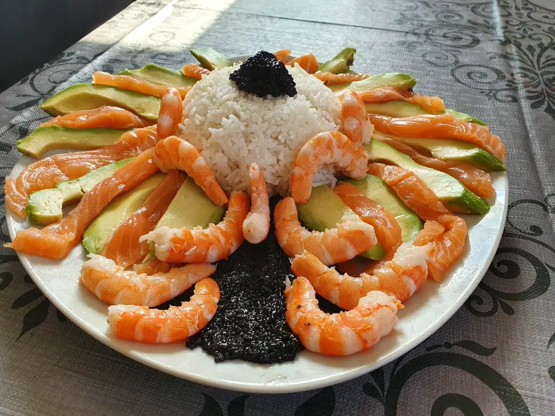 Plato crudo casero
